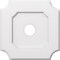 Ekena Millwork Locke Architectural Grade PVC Contemporary Ceiling Medallion, 16"OD x 3"ID x 9 1/2"C x 1"P CMP16LE-03000 - alternate 1